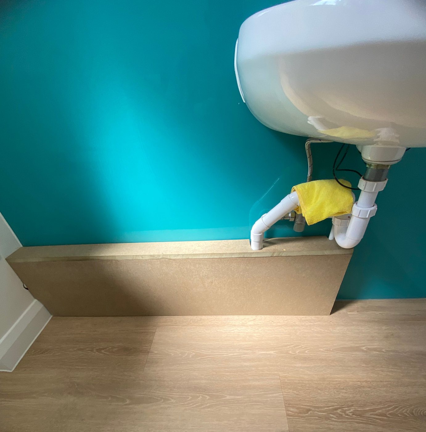 Interior bathroom installation